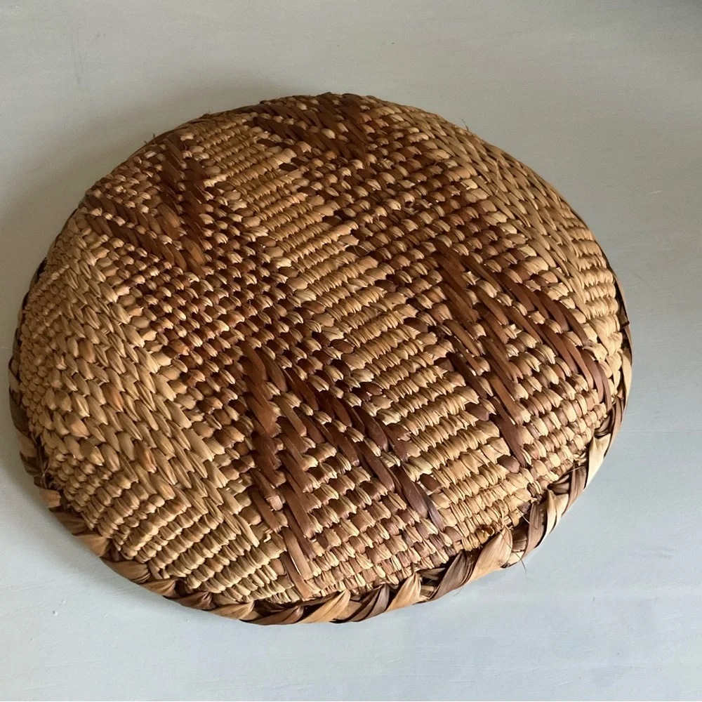 Boho Round Flat Basket